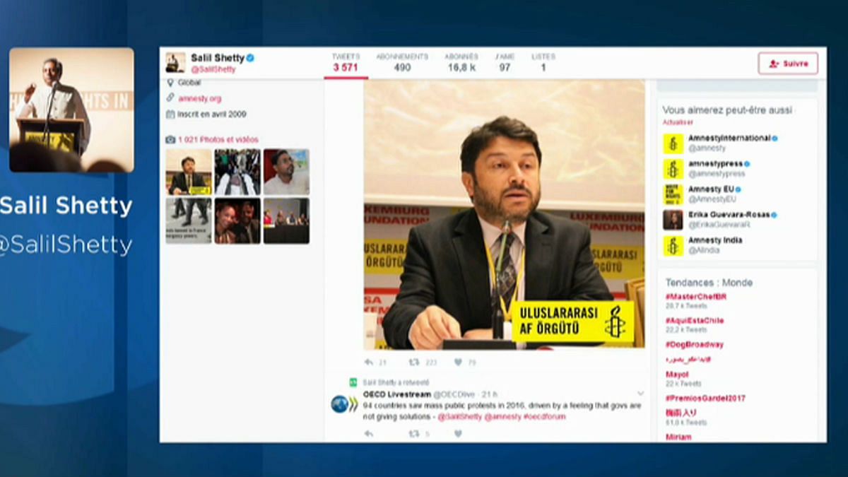 Amnesty chairman detained in Turkey