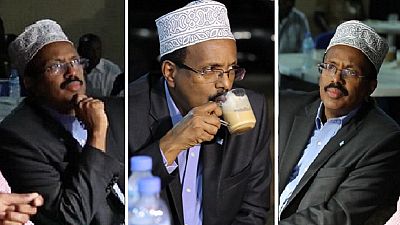 [Photos] The 'cheesy' president's cup of tea amid terror – Somali style