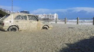 {Watch} Sea foam invades Cape Town coast