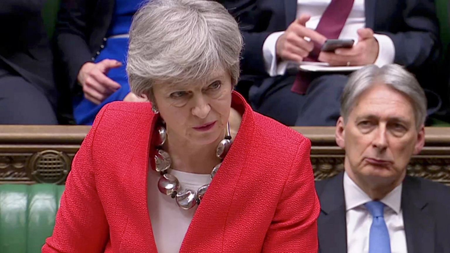 Image: Britain's Prime Minister Theresa May