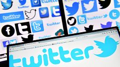 Image: Online news and social networking service Twitter displayed on compu