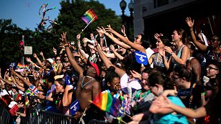 Thousands march for LGBT rights in US