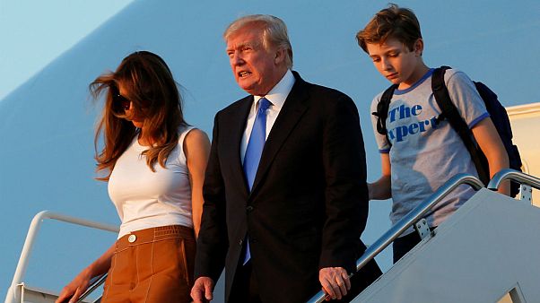 Melania y Barron Trump se instalan en la Casa Blanca Melania y Barron Trump se instalan en la Casa Blanca