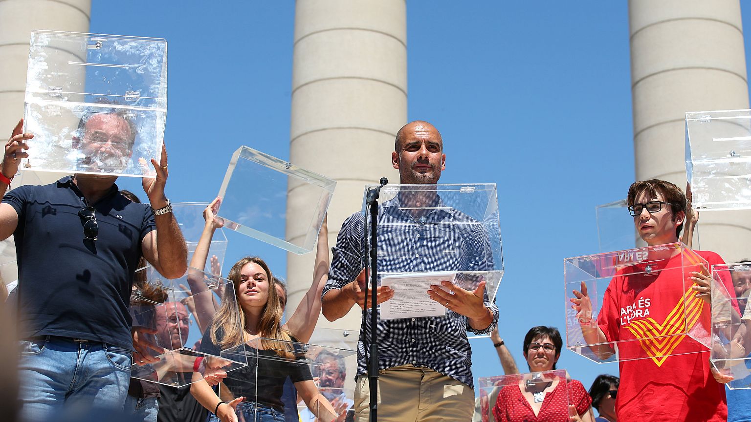 Pep Guardiola speaks out for Catalonia