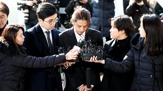 Image: Jung Joon-young arrives at the Seoul Metropolitan Police Agency in S