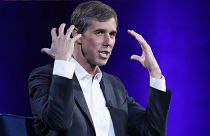 Image: Beto O'Rourke gestures during an event in New York on Feb. 5, 2019.