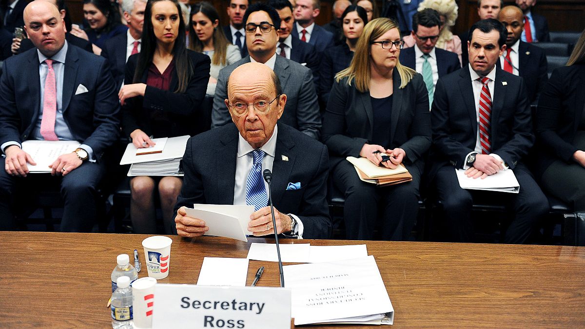 Commerce Secretary Wilbur Ross testifies at a House Oversight and Reform Co