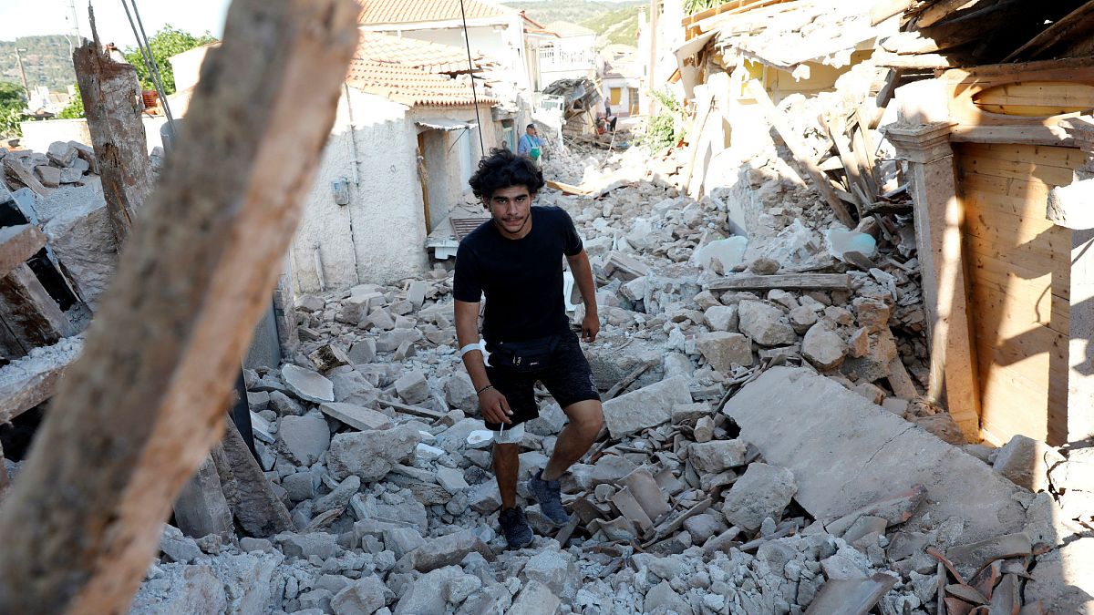 Erdbeben in Griechenland: Verzweifelte Menschen im zerstörten Vriss auf Lesbos