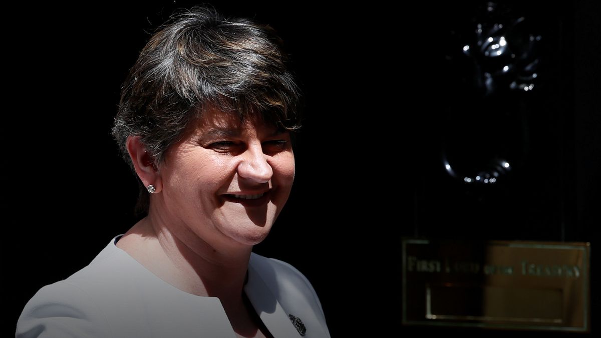 DUP leader arrives in Downing Street for crucial talks with May