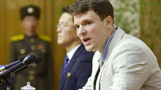 US student freed from North Korea, in a coma