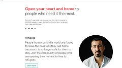 Airbnb: «Ανοίξτε την καρδιά και το σπίτι σας σε πρόσφυγες»
