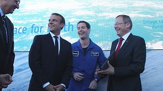 Thomas Pesquet en el Salón Internacional de la Aeronáutica de París