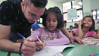 Η εκπομπή Aid Zone στο δημοτικό σχολείο της Αυλώνας