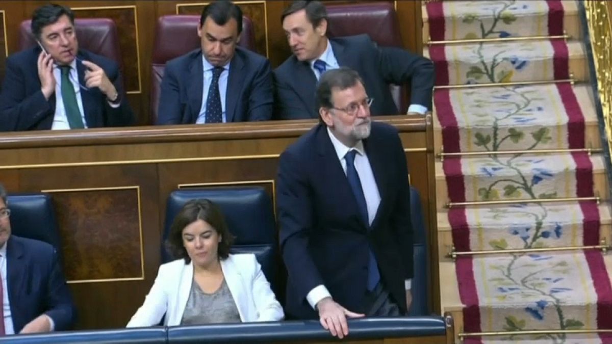 El Congreso español rechaza la moción de censura contra Rajoy