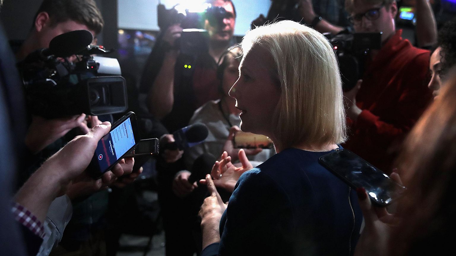 Image: Senator Kirsten Gillibrand Holds Meet & Greets In Iowa