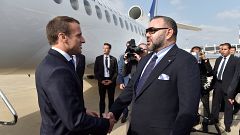 ماكرون يصل إلى المغرب لتمتين العلاقات بين البلدين