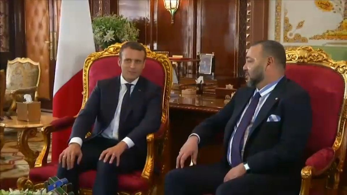 Emmanuel Macron reçu par Mohammed VI