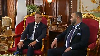 Emmanuel Macron reçu par Mohammed VI