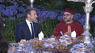 توافق فرنسي مغربي على ضرورة حل أزمة الخليج وتهدئة احتجاجات الريف