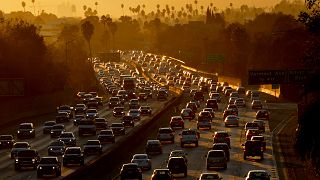 Image: Traffic clogs the 101 Freeway in Los Angeles on Aug. 29, 2014.