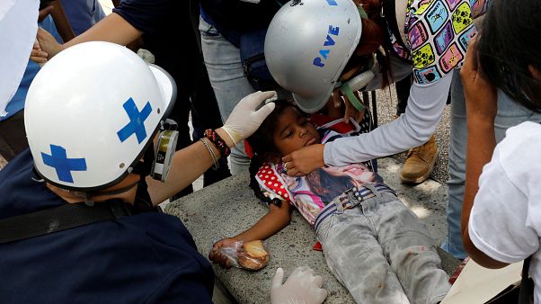 Venezuela: manifestantes se enfrentan a la Guardia Nacional Venezuela: manifestantes se enfrentan a la Guardia Nacional
