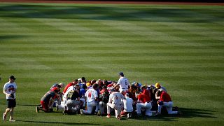 US Congressmen play game after baseball shooting