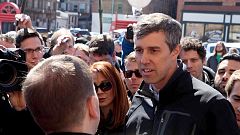 Image: Beto O'Rourke speaks with Chuck Todd in Iowa for "Meet The Press."