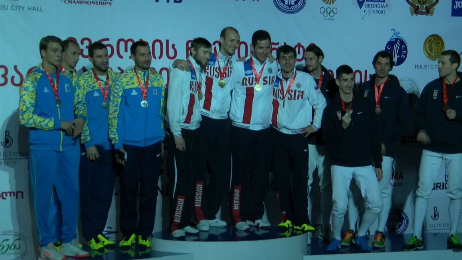 Rússia vence Ucrânia em duelo à espada
