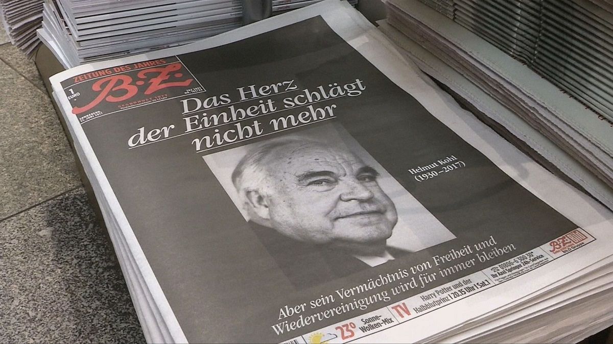 La Germania rende omaggio a Helmut Kohl