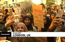 آتش‌سوزی برج گرنفل؛ تجمع‌کنندگان در شهرداری لندن خواستار اجرای عدالت شدند