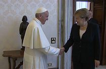Merkel visita al papa Francisco en el Vaticano