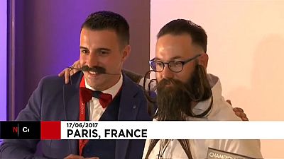 Haariger Wettkampf: 1. Französische Bartmeisterschaft in Paris