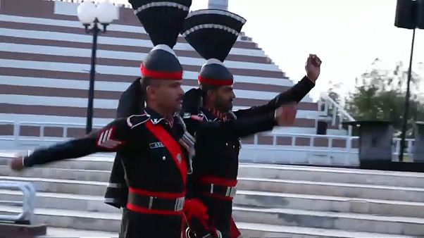 Cérémonie de fermeture de la frontière au Pakistan Cérémonie de fermeture de la frontière au Pakistan