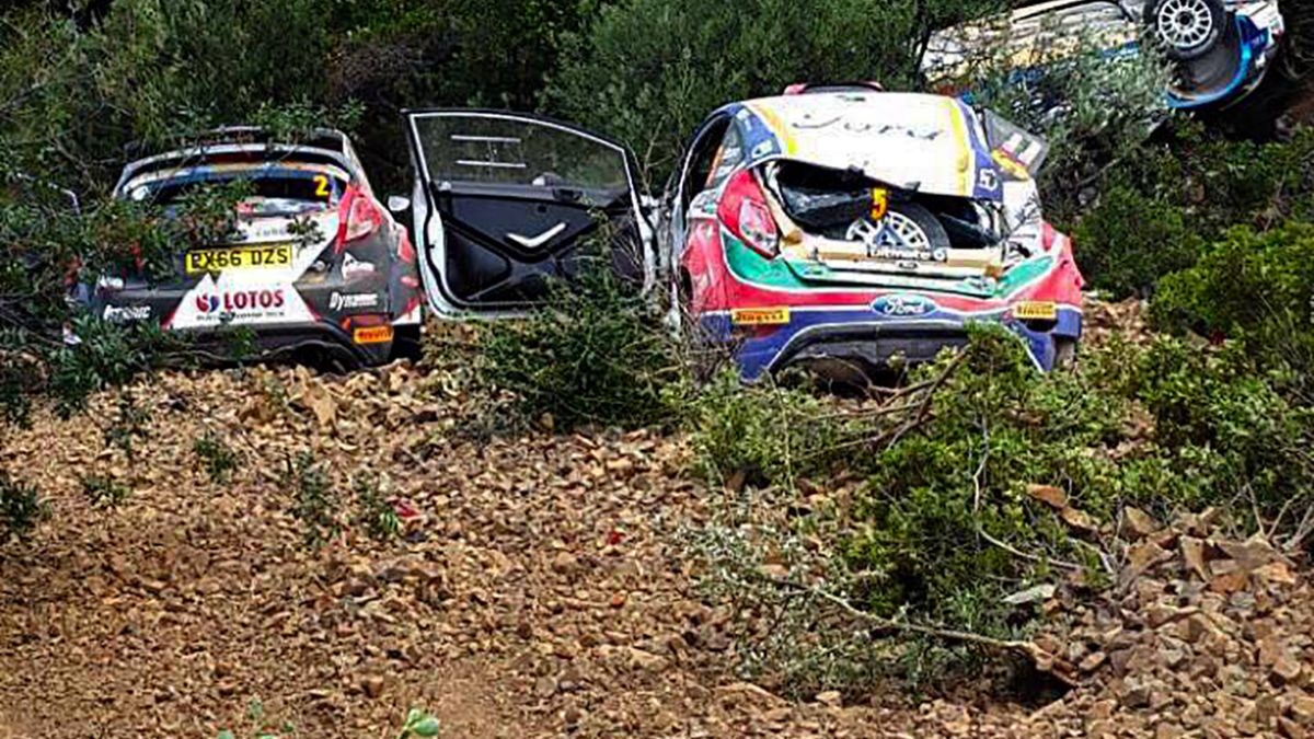 Ράλι Κύπρος: Τρία αυτοκίνητα έπεσαν στον ίδιο γκρεμό  -BINTEO