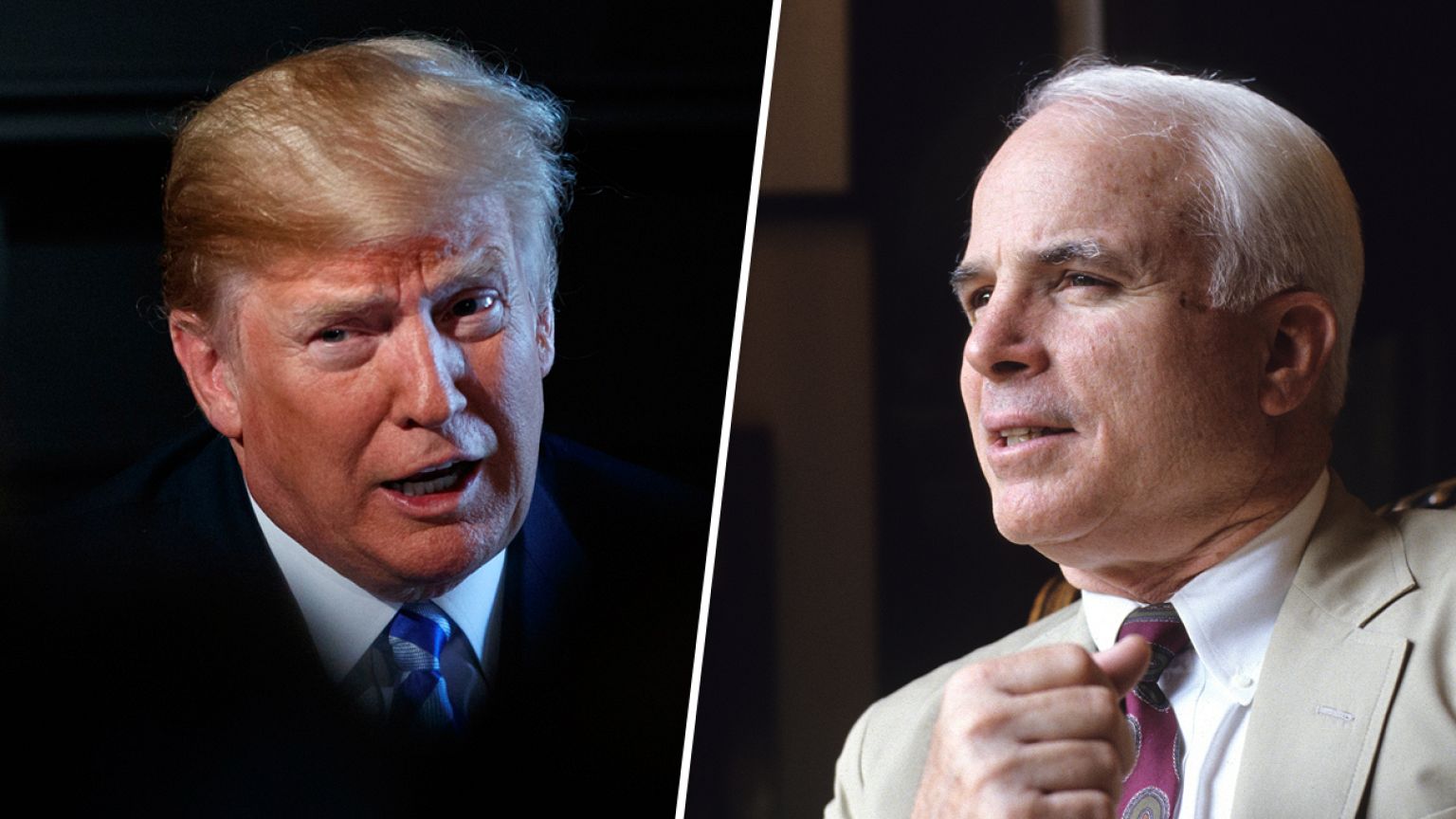 Image: Donald Trump, John McCain