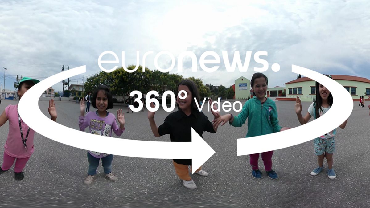 یونان؛ ویدئوی ۳۶۰ درجه از اردوگاه پناهجویان تا مدارس دولتی