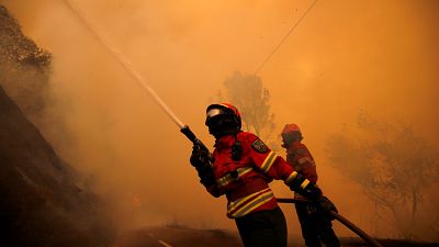 Más de mil bomberos siguen luchando contra las llamas en Portugal