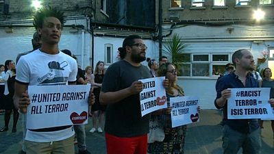 London mosque attack: vigil held for victims
