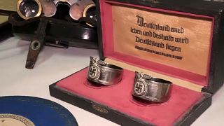 Nazi relics hidden behind sliding bookcase in Argentina