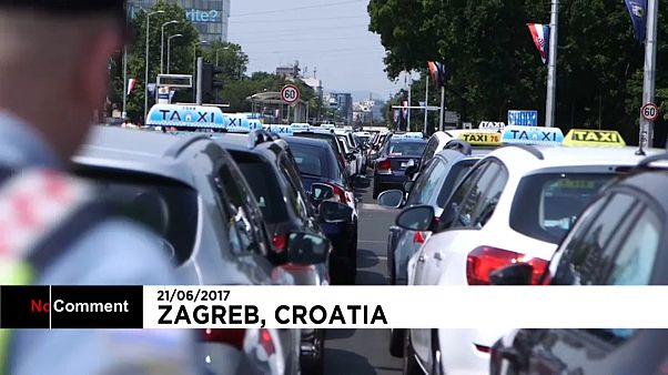 En Croatie, les chauffeurs de taxi ne veulent pas d'Uber En Croatie, les chauffeurs de taxi ne veulent pas d'Uber
