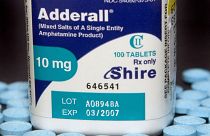 Ten milligram tablets of the hyperactivity drug, Adderall, m