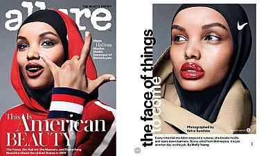 Somali star is first hijab-wearing model on cover of top US magazine