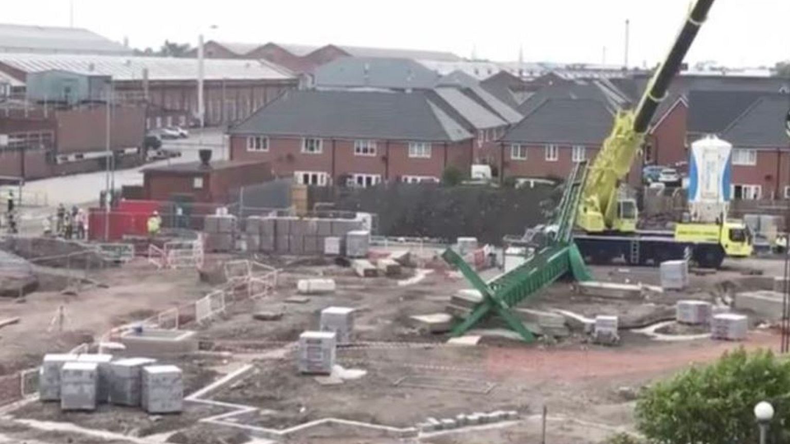 Two dead and one injured after crane collapse in Crewe