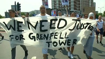 Londres : ils réclament "justice" pour les morts de la tour Grenfell