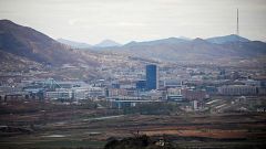 Image: The inter-Korean Kaesong Industrial Complex as seen from the Dora ob