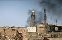 Video purports to show the destruction of Mosul's al-Nuri mosque