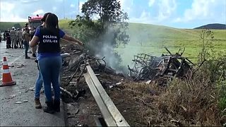 Mortífero accidente múltiple en Brasil