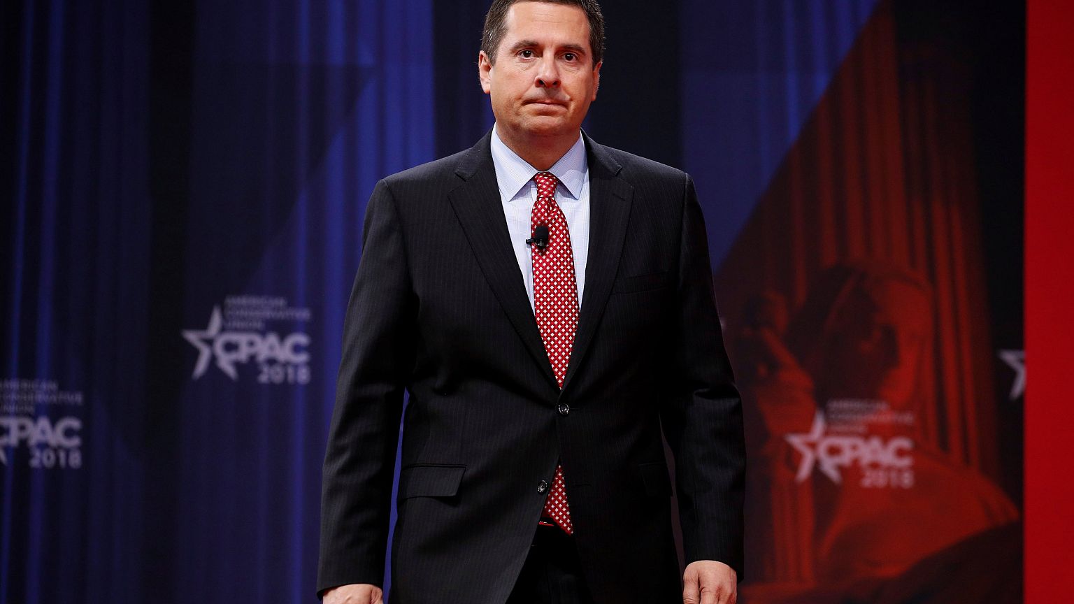 Image: House Intelligence Committee Chairman Devin Nunes arrives to speak a