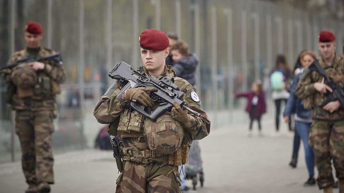 Image: Macron Puts The Army On Paris Streets To Combat 19th Act Of The Gile