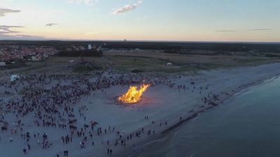 Denmark celebrates Midsummer with bonfires